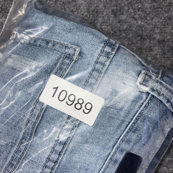 CJ BLACK Premium Jeans Mens Size 28 Blue Denim Skinny Flex Zipper Accents Moto - Picture 13 of 13